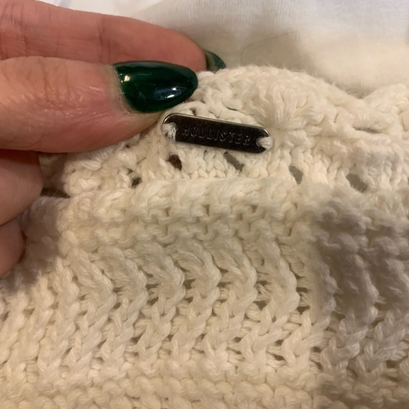 Hollister White Crochet Tie Tank Top - Picture 5 of 5